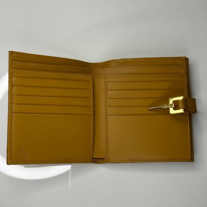 Gucci Jackie Bifold Beige Suede Wallet