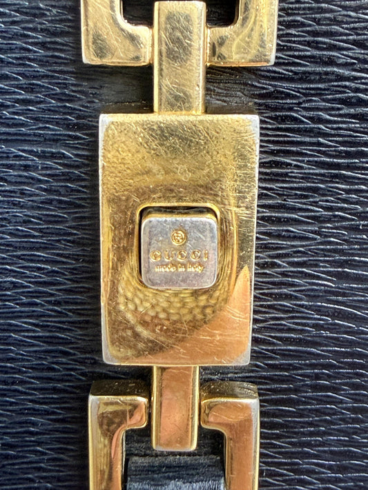 Gucci Vintage Black Leather Jackie Bifold Wallet