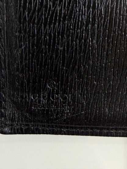 Gucci Vintage Black Leather Jackie Bifold Wallet