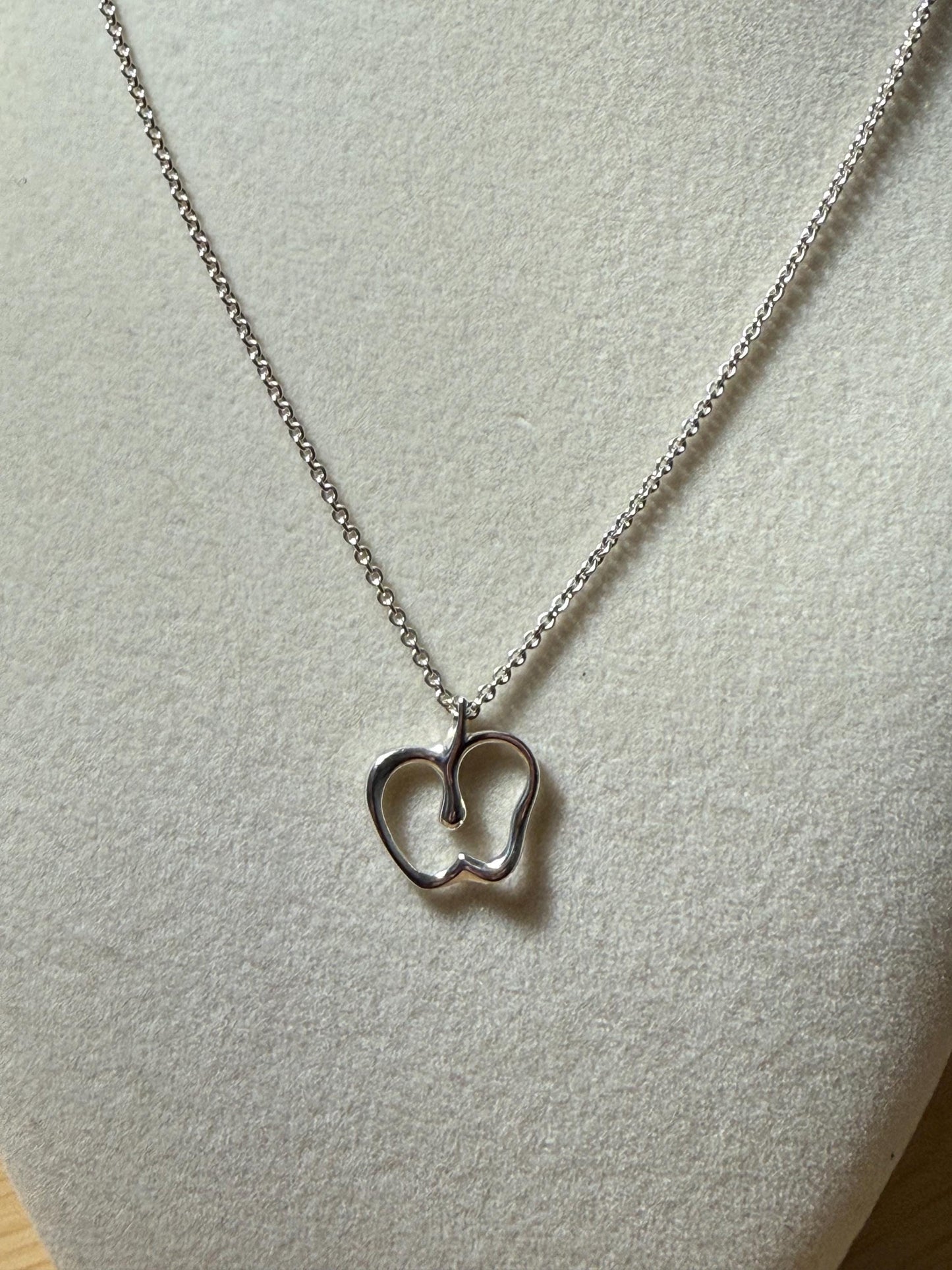Tiffany Elsa Peretti Sterling Silver Apple Necklace