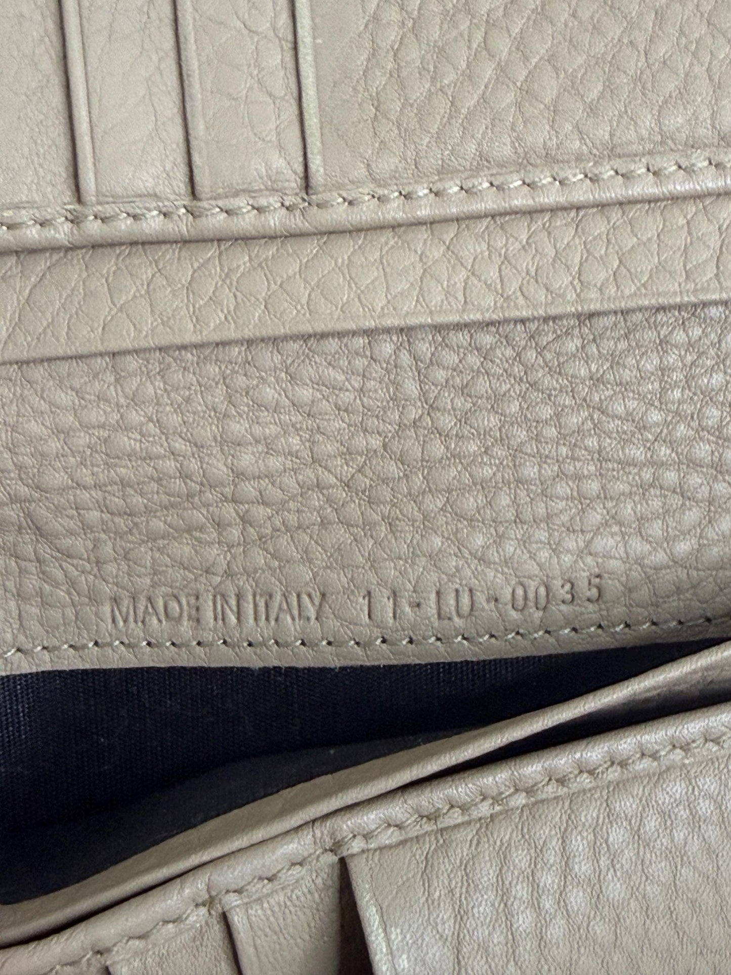 Christian Dior Beige Cannage Leather Wallet