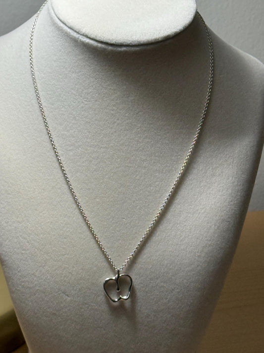 Tiffany Elsa Peretti Sterling Silver Apple Necklace