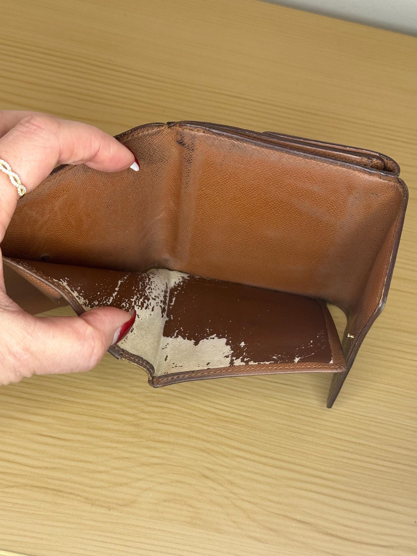 Authentic Louis Vuitton Vintage Monogram Compact Elise Wallet