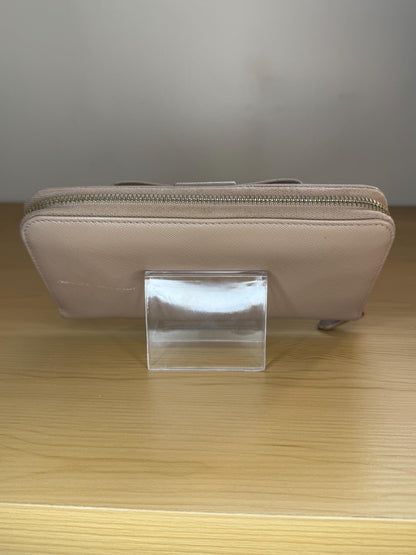 Prada Cammeo Saffiano Long Bow Zippy Wallet