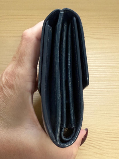 Louis Vuitton Monogram Matte Blue Portefeiulle Elise Trifold Wallet