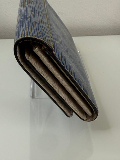 Louis Vuitton Blue Epi Twist Wallet