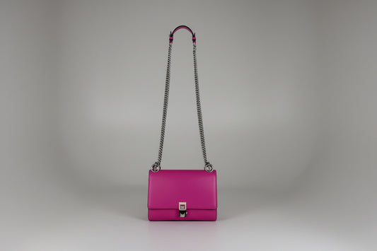 Fendi Kan I Pink Calfskin Leather Bag