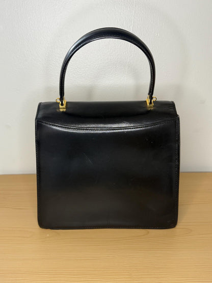 Bally Vintage Black Top Handle Bag