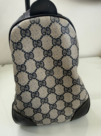 Gucci Vintage GG Navy Supreme Boston Bag