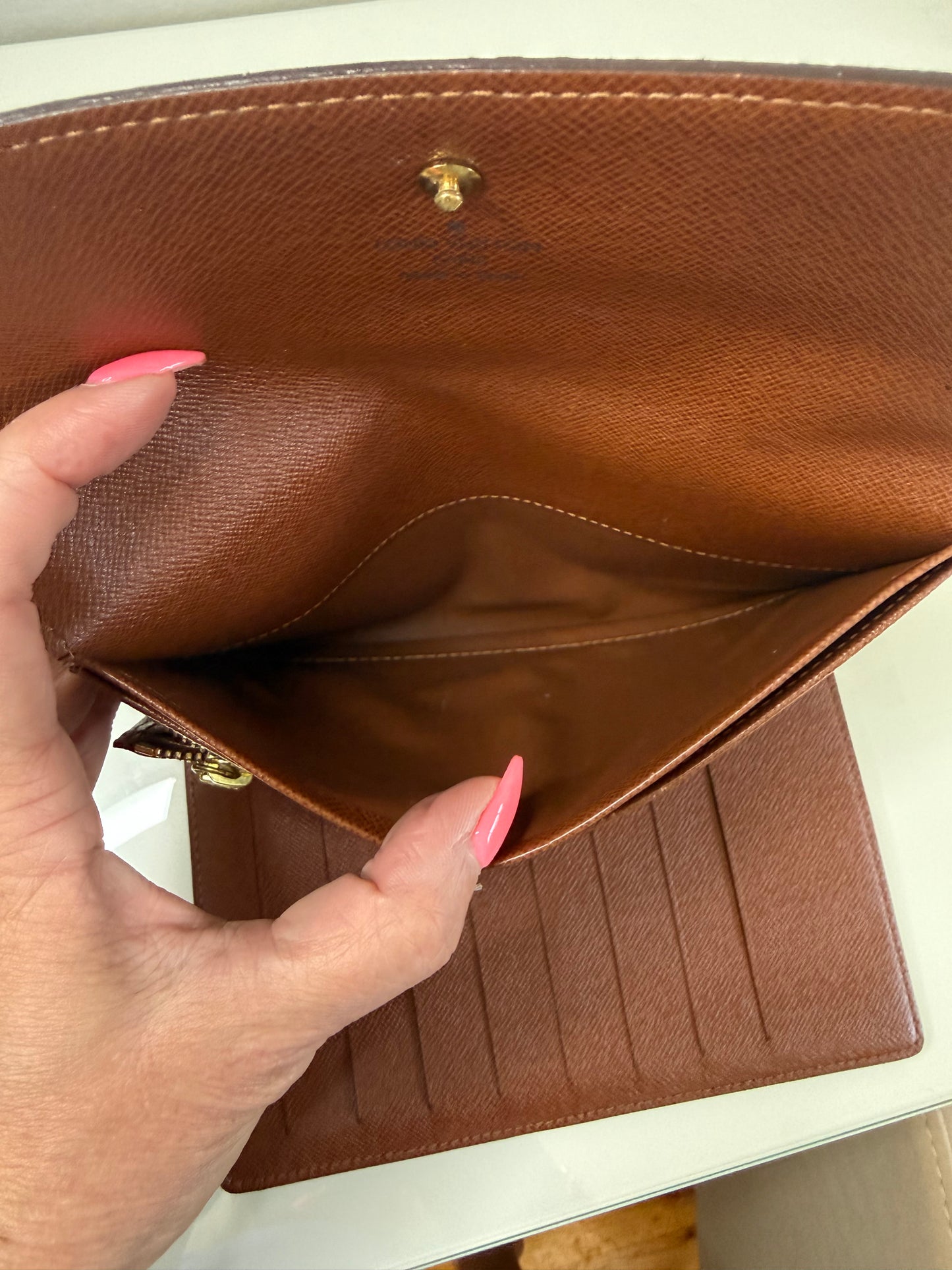 Louis Vuitton Monogram Pochette Passport Tri Fold
