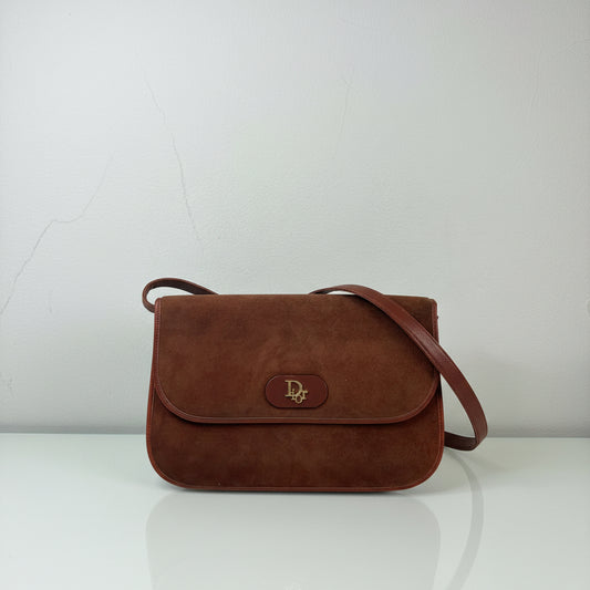 Dior Vintage Brown Suede