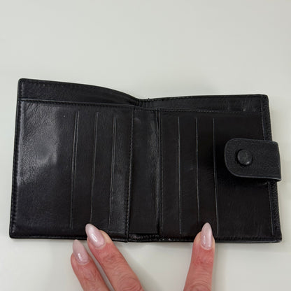Chanel Vintage Black CC Compact Caviar Leather Wallet