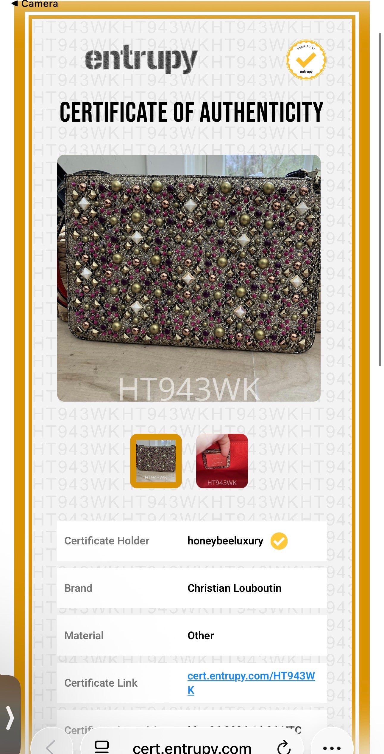 Christian Louboutin Multicolored Jeweled Crossbody