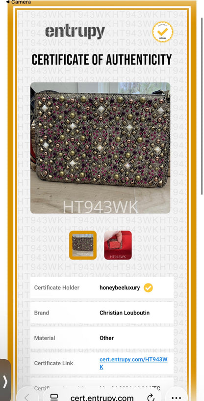 Christian Louboutin Multicolored Jeweled Crossbody