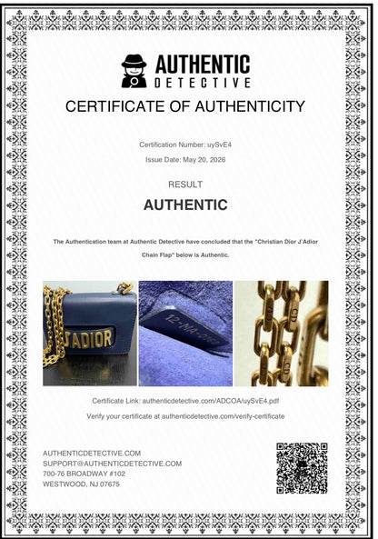 Christian Dior J'ADIOR Navy Shoulder Bag