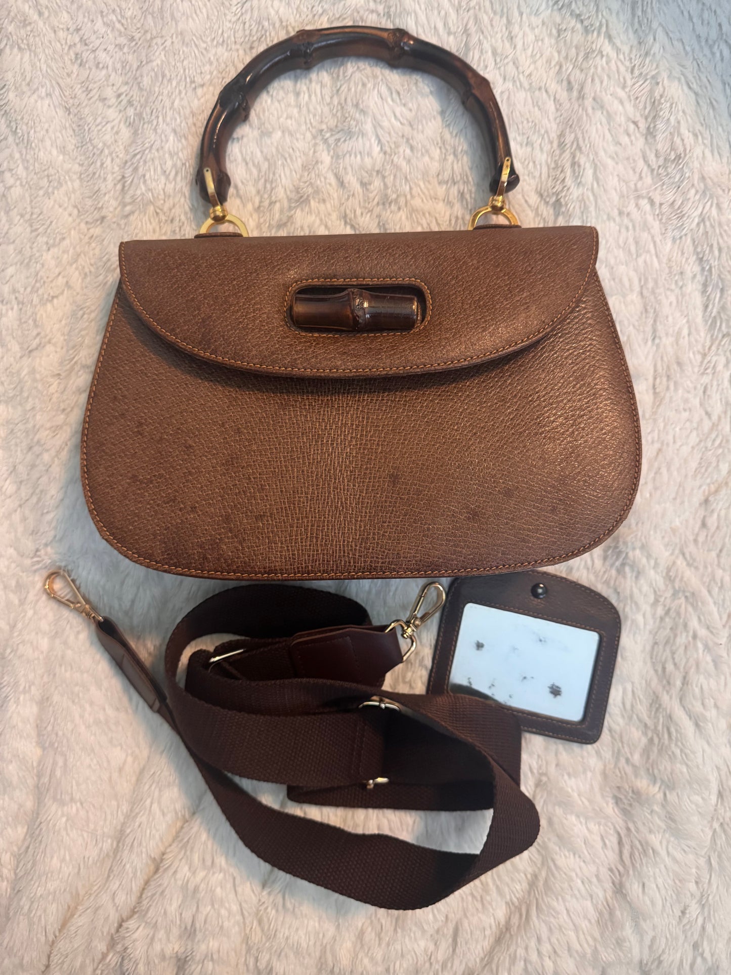 Gucci Vintage 1947 Bamboo Top Handle