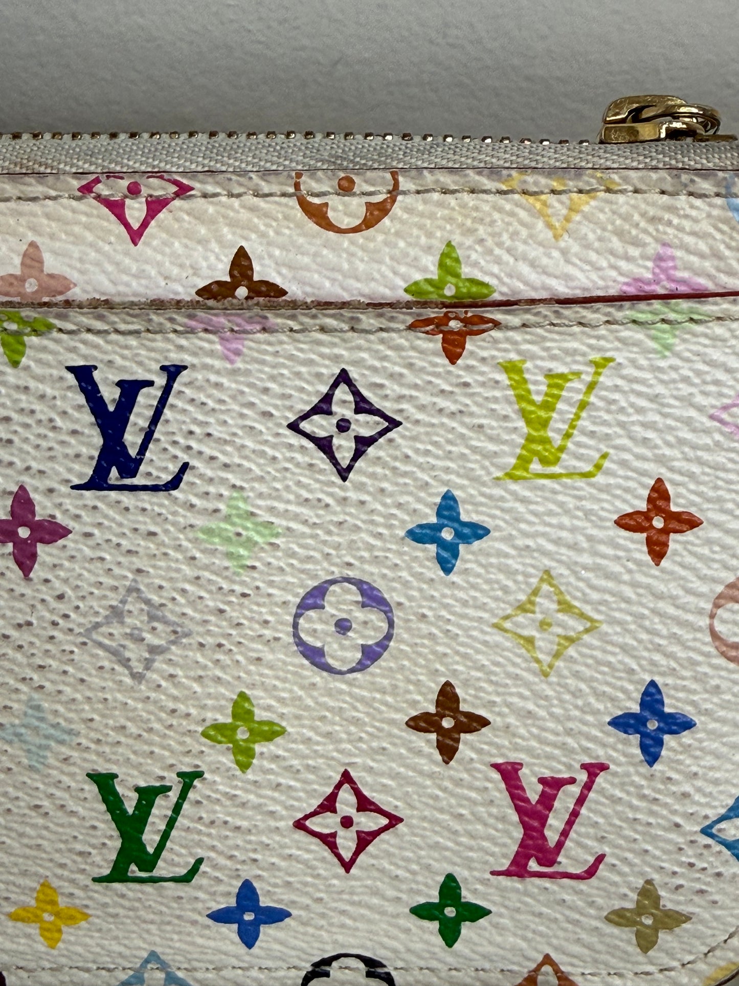 Louis Vuitton Murakami White Key Cles Pochette