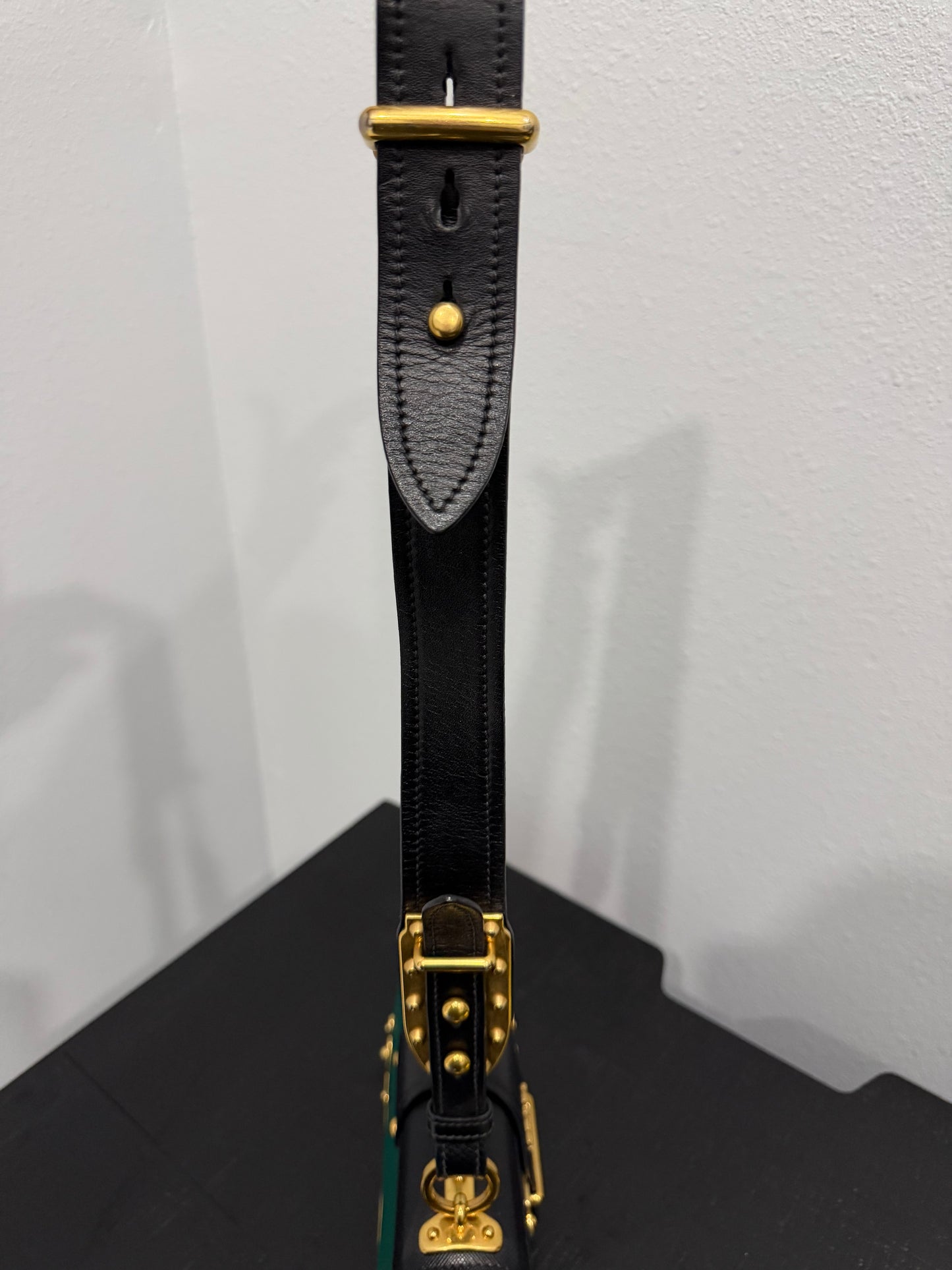 Prada Cahier Green Saffiano Leather