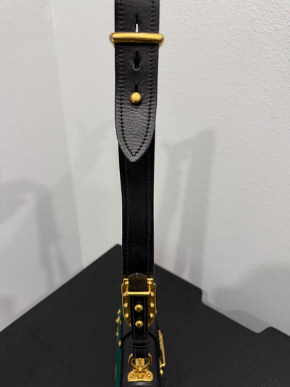 Prada Cahier Green Saffiano Leather