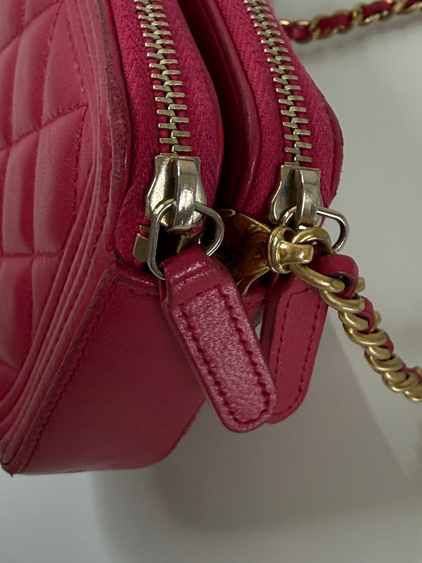 Chanel Fuchsia Pink Quilted Boy WOC