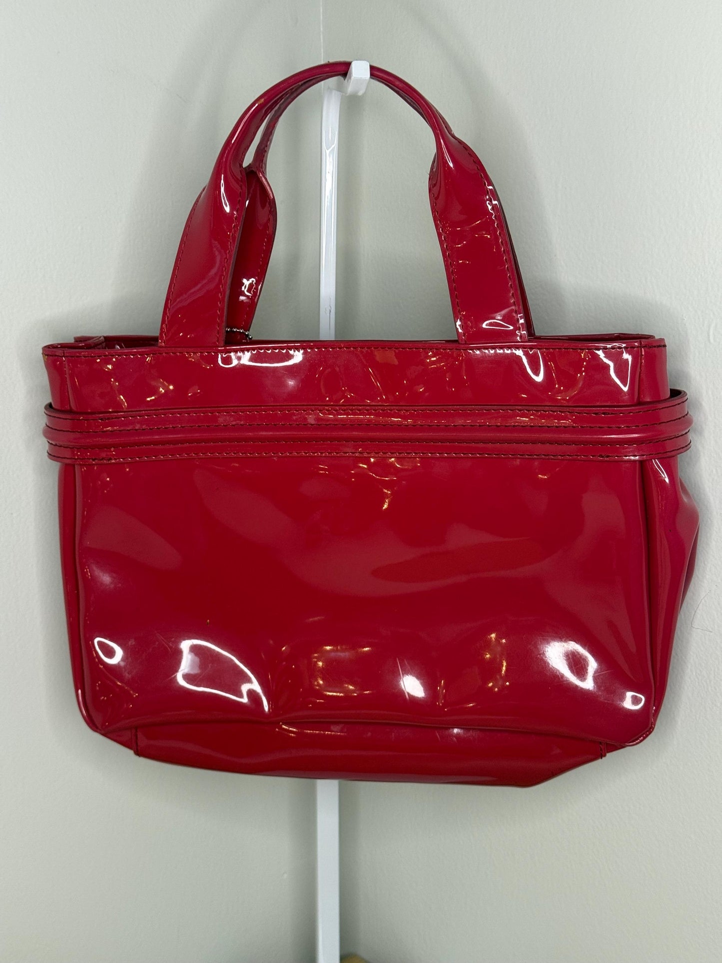 Armani Jeans Red Patent Leather Handbag