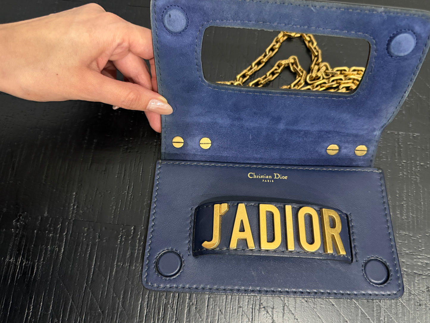 Christian Dior J'ADIOR Navy Shoulder Bag