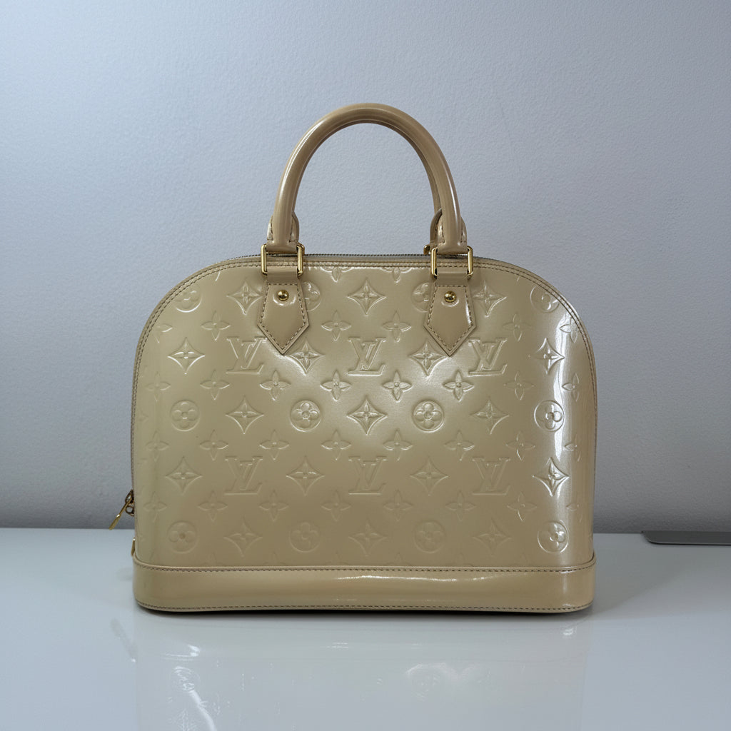 Louis Vuitton Light Yellow Vernis Alma PM