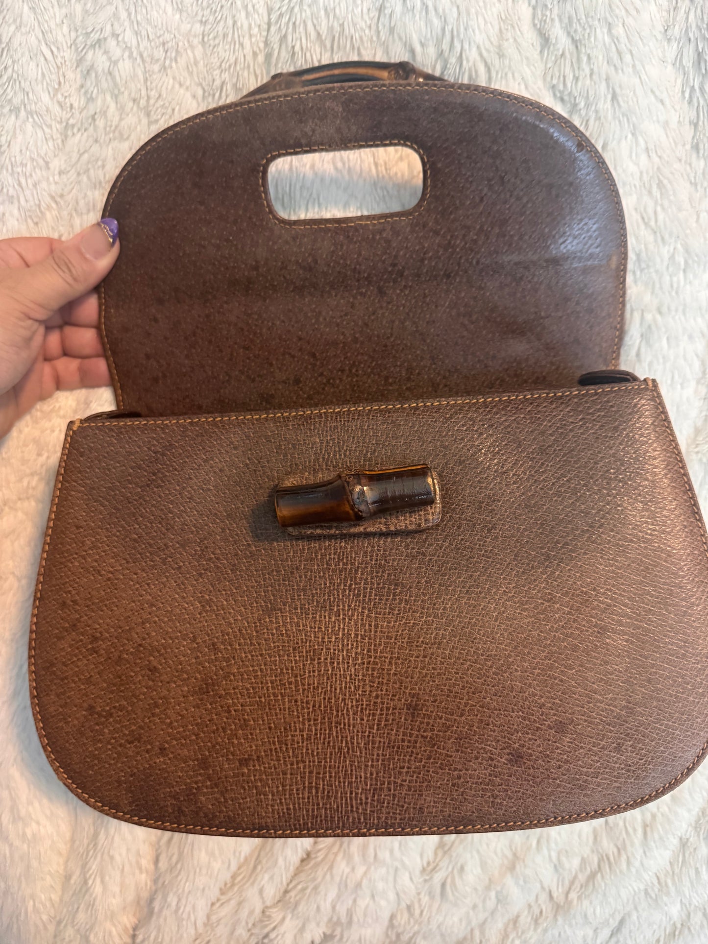 Gucci Vintage 1947 Bamboo Top Handle