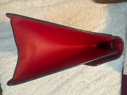 Gucci Red Lilith Bamboo Top Handle