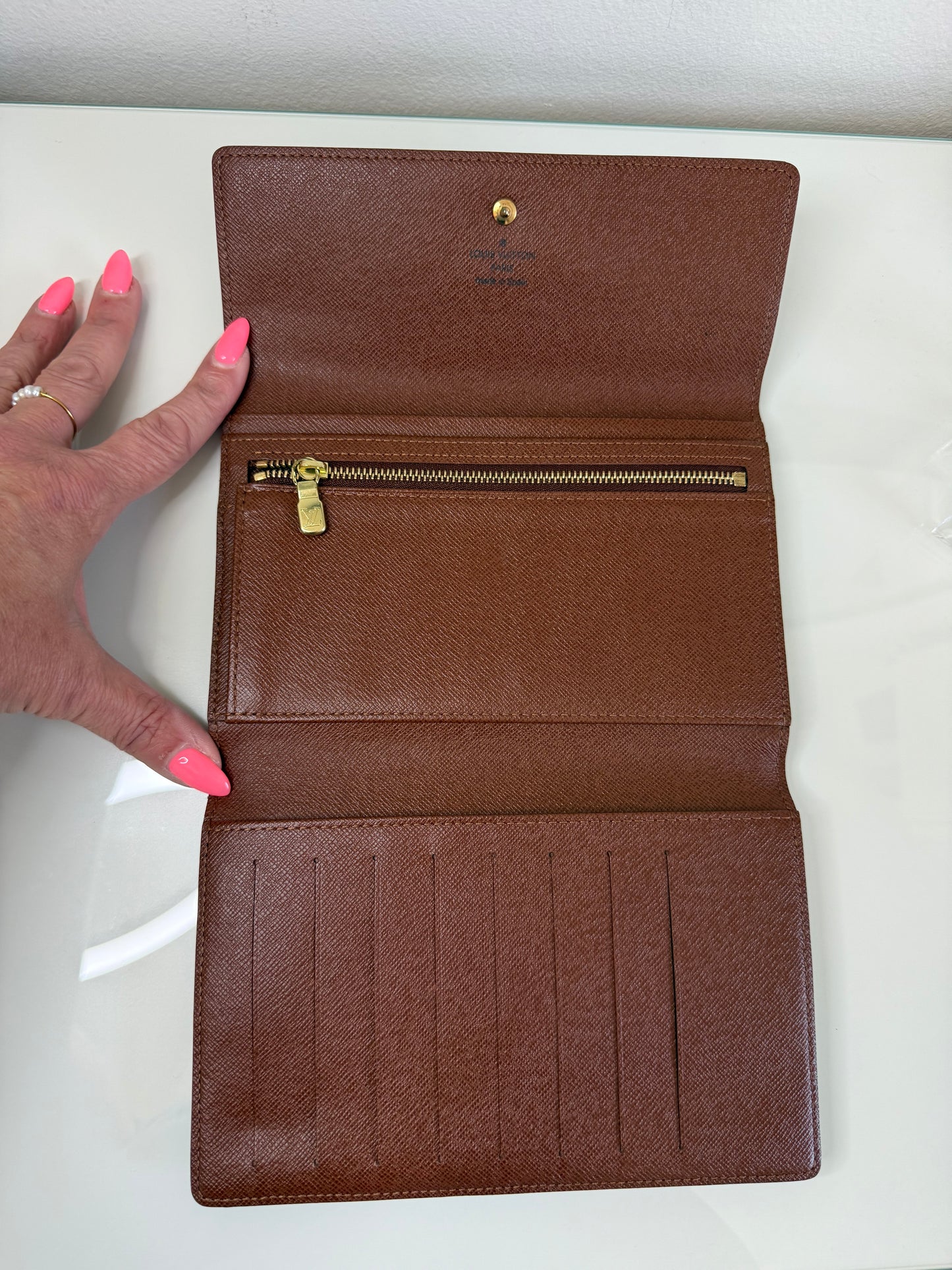 Louis Vuitton Monogram Pochette Passport Tri Fold