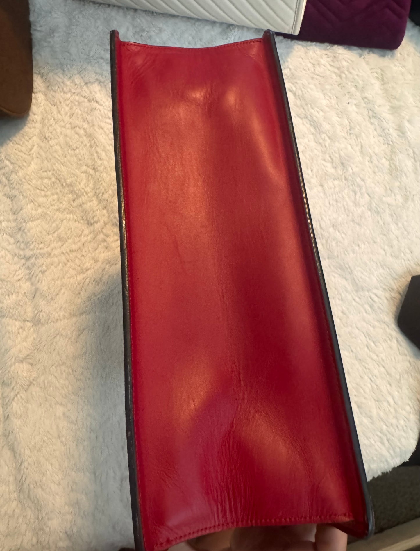 Gucci Red Lilith Bamboo Top Handle
