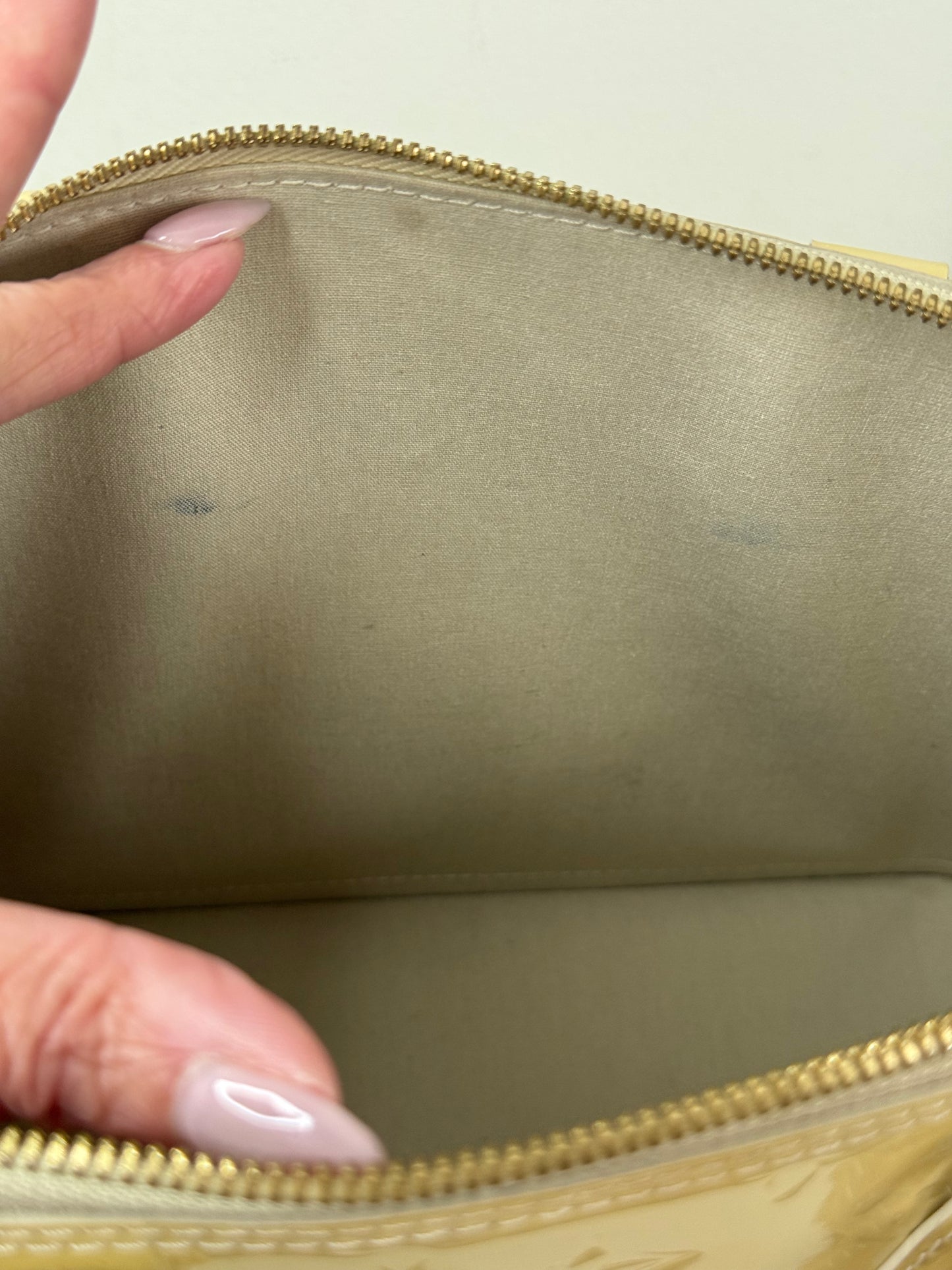 Louis Vuitton Light Yellow Vernis Alma PM