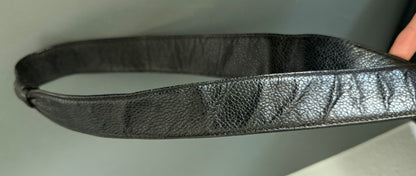 CHANEL Black Triple CC caviar Leather Crossbody with Gold Charm