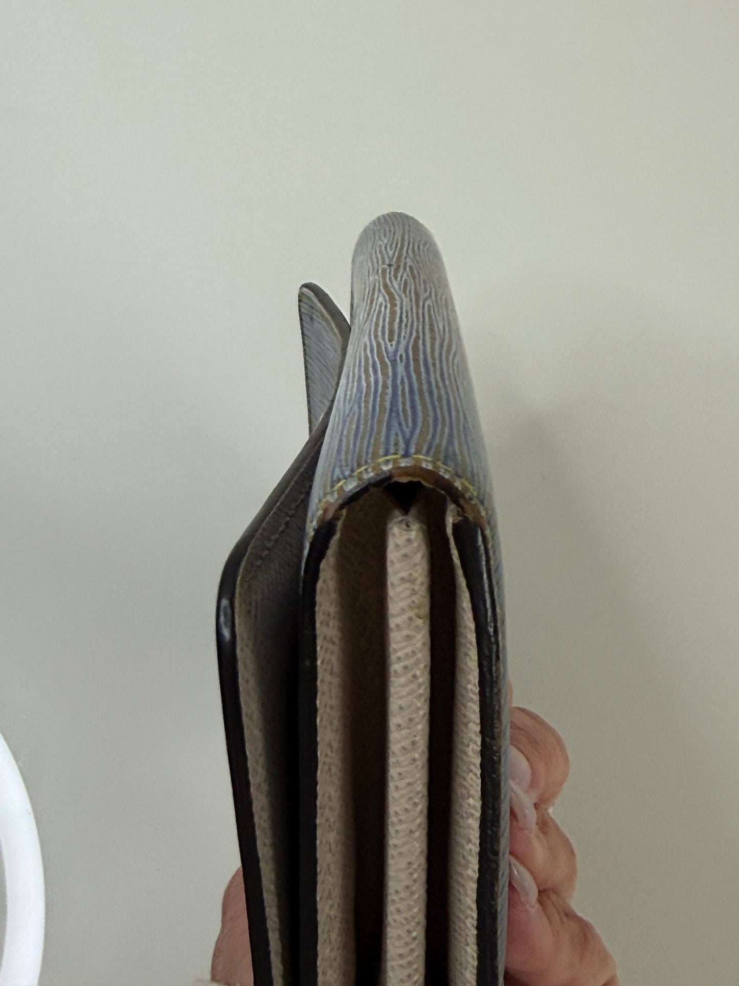 Louis Vuitton Blue Epi Twist Wallet