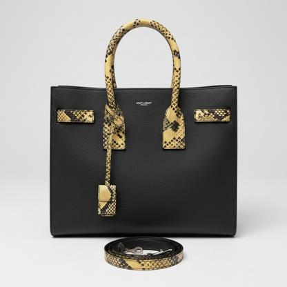 Saint Laurent Sac De Jour Python Bag