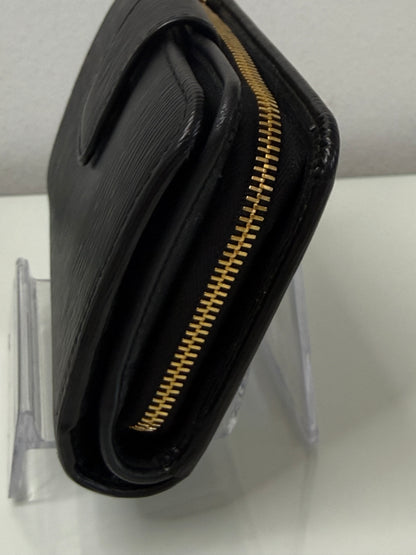 Prada Saffiano Black Compact Wallet