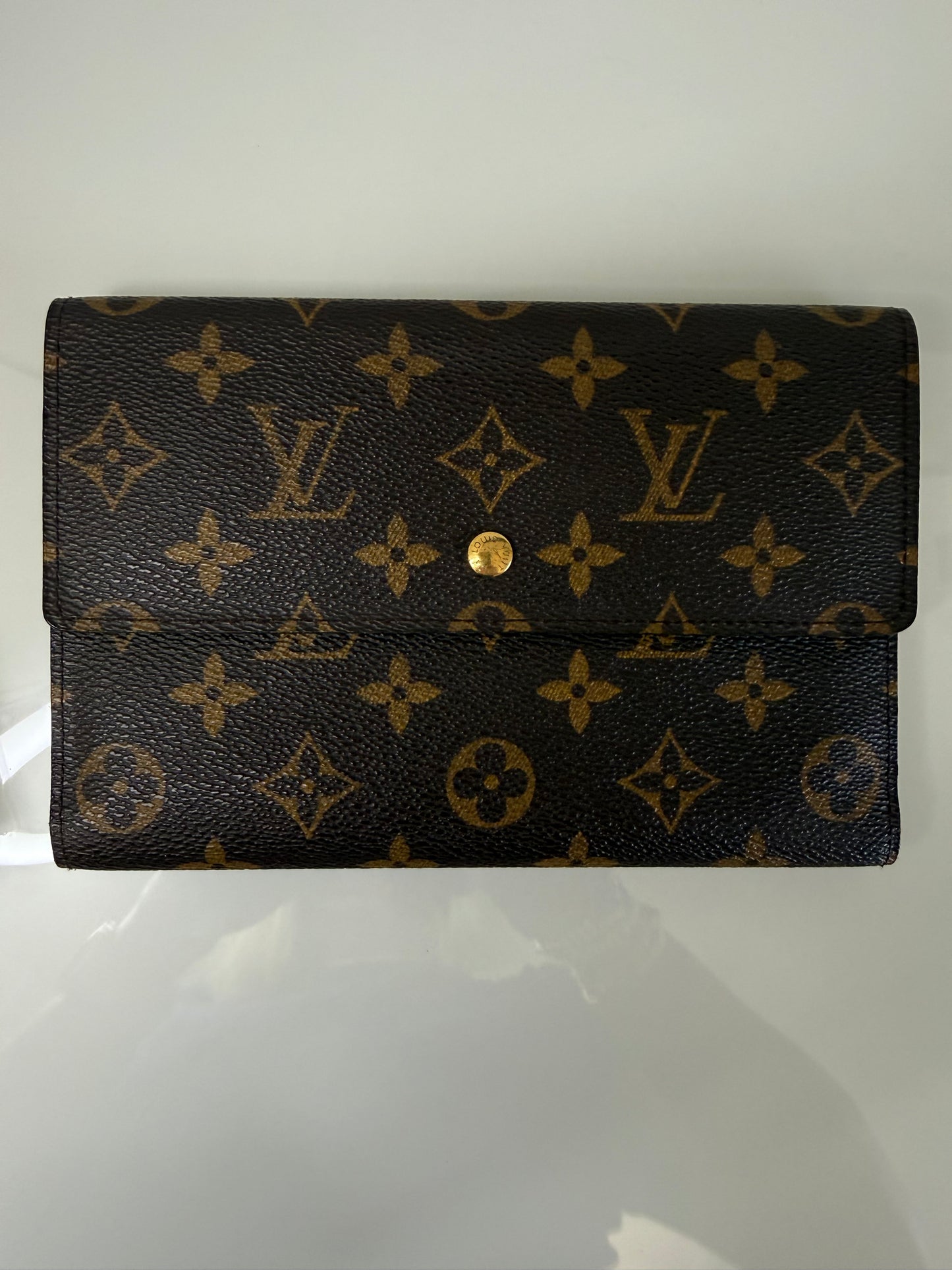 Louis Vuitton Monogram Pochette Passport Tri Fold