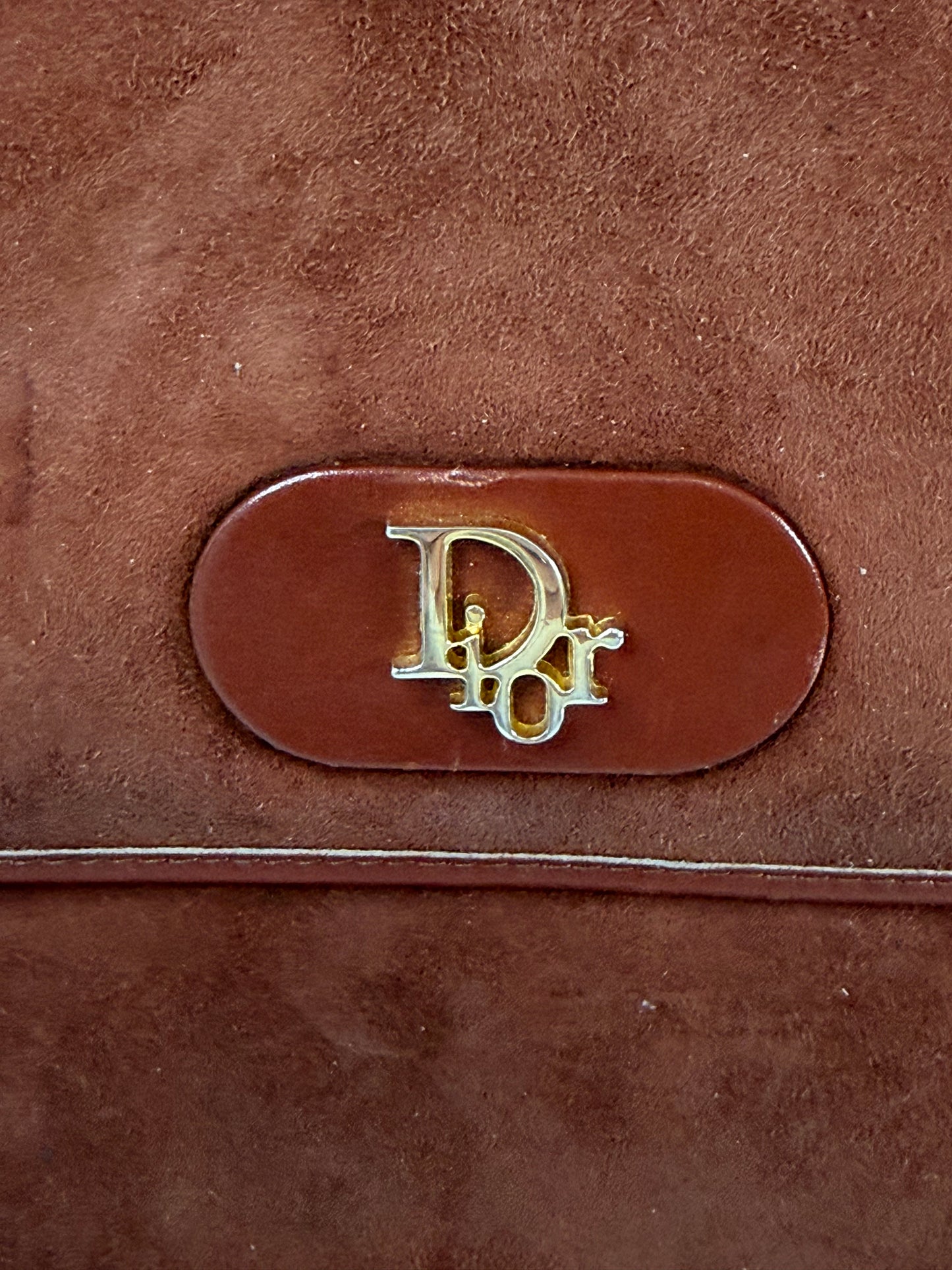 Dior Vintage Brown Suede