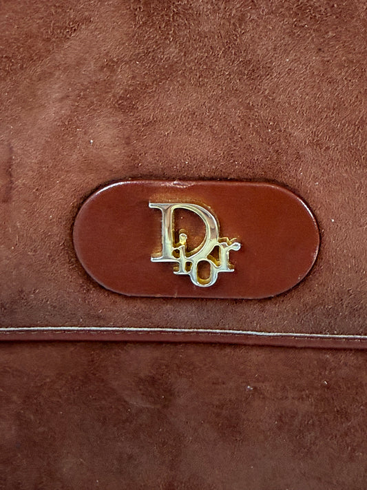 Dior Vintage Brown Suede