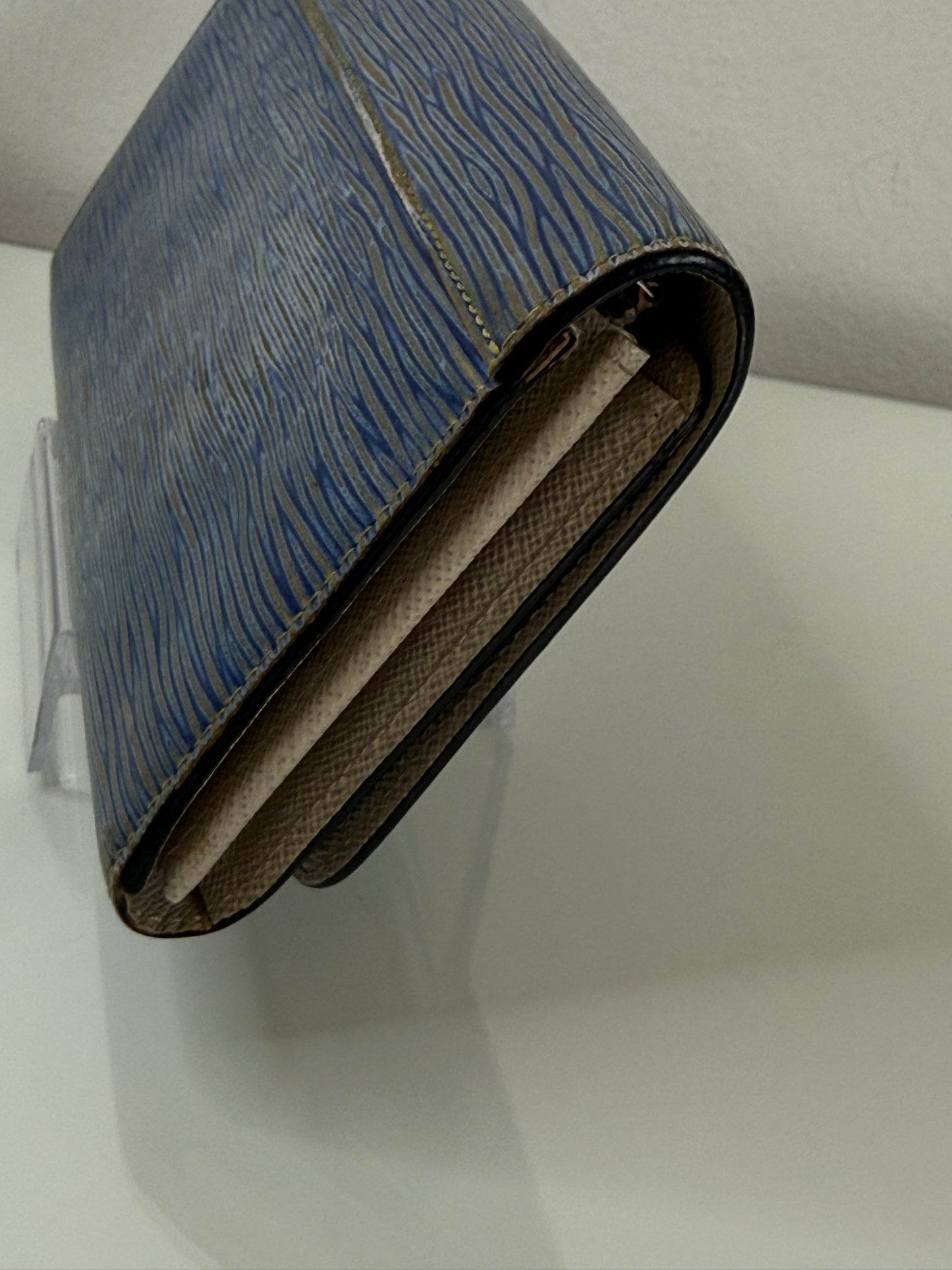 Louis Vuitton Blue Epi Twist Wallet