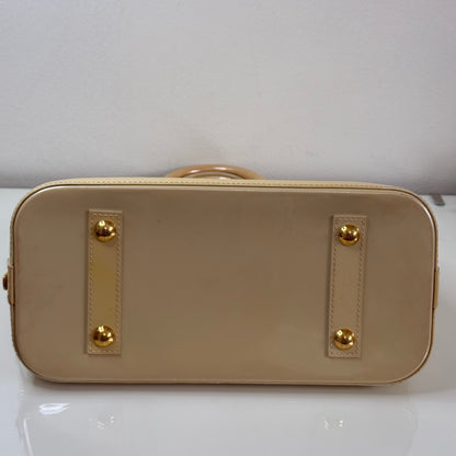 Louis Vuitton Light Yellow Vernis Alma PM