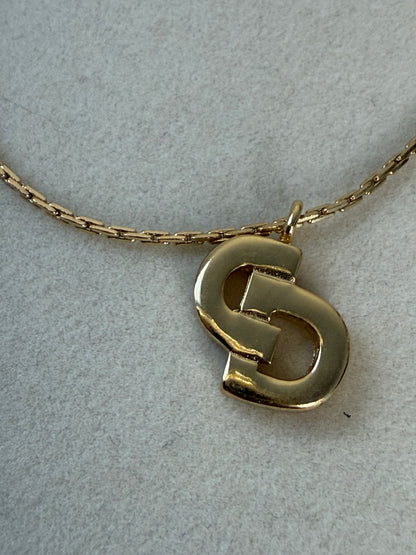 Christian Dior "CD" Charm 7" Bracelet