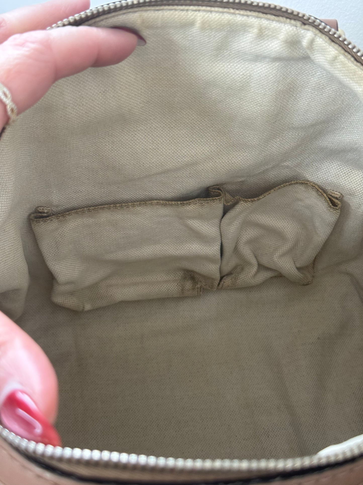 Gucci Rare Vintage GG Boston Bag Pink and Burgundy Web Stripe