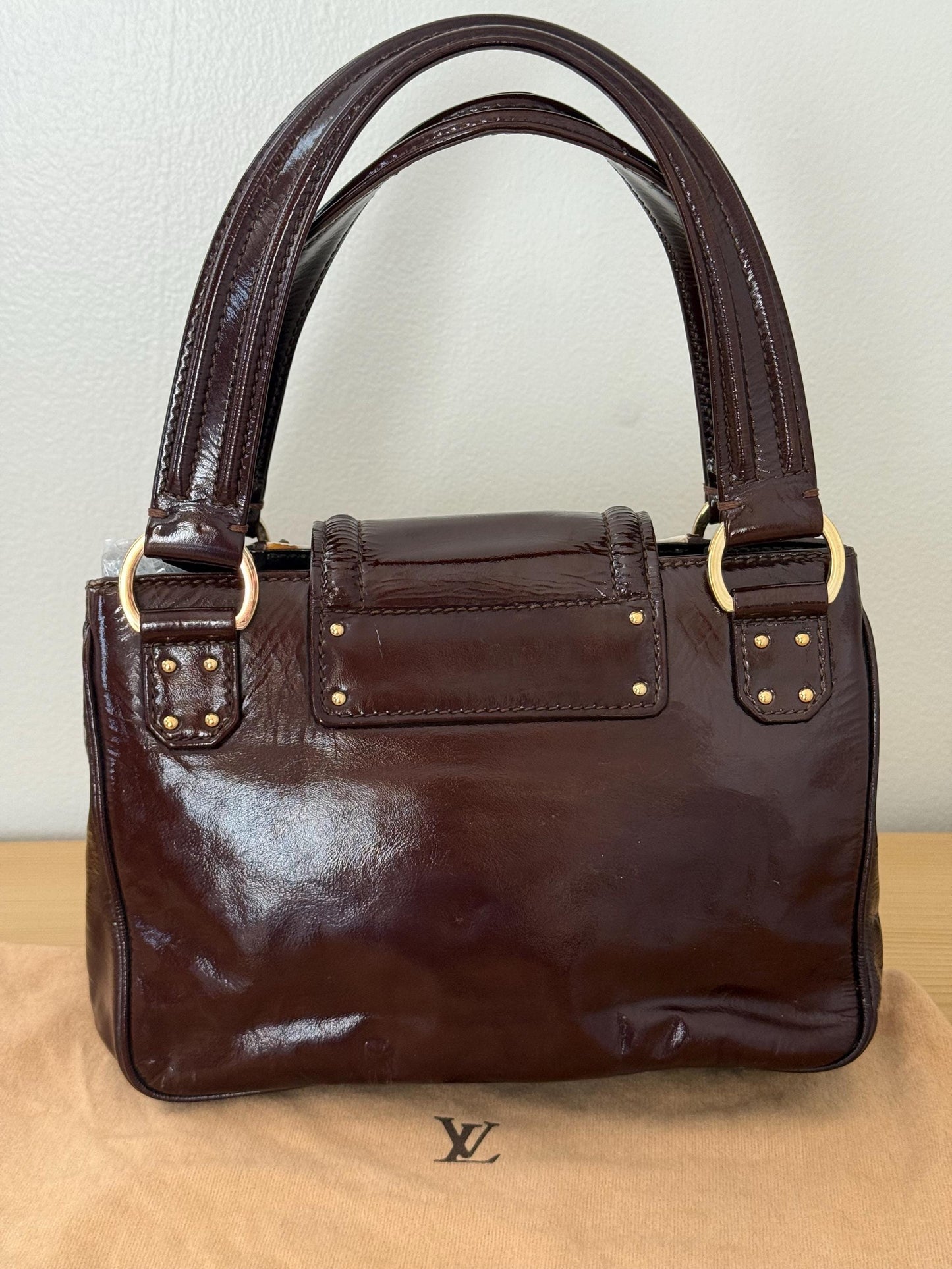 Louis Vuitton RARE Limited Edition 2002-2003 Cruise Line Sac Bicolor Patent Leather