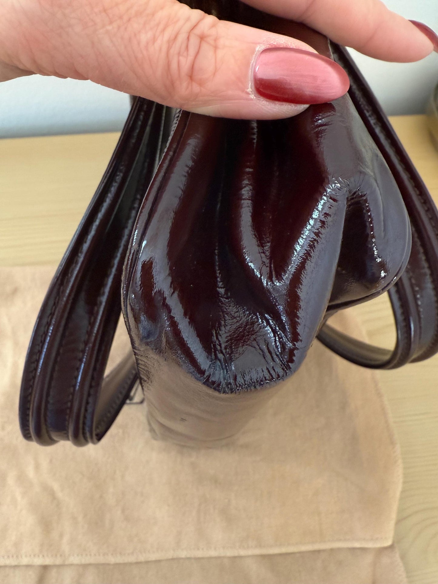 Louis Vuitton RARE Limited Edition 2002-2003 Cruise Line Sac Bicolor Patent Leather