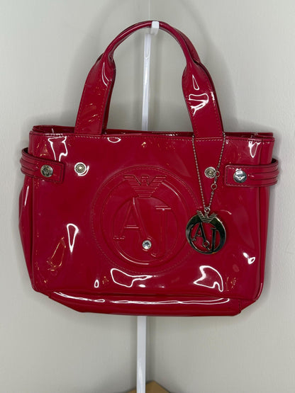 Armani Jeans Red Patent Leather Handbag