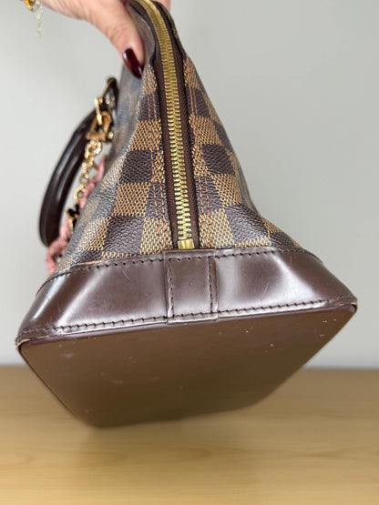 Louis Vuitton Damier Ebene Alma PM Canvas Bag