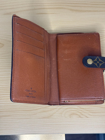 100% Authentic Louis Vuitton Monogram Kiss Lock Wallet Portefeuille Viennois