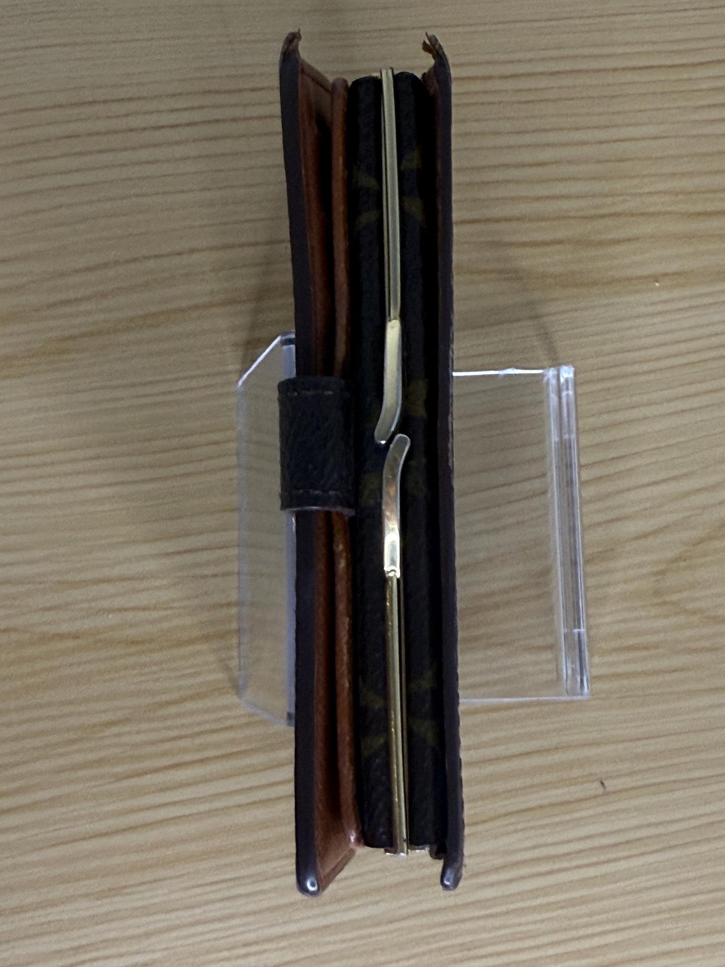 100% Authentic Louis Vuitton Monogram Kiss Lock Wallet Portefeuille Viennois