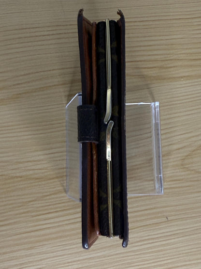 100% Authentic Louis Vuitton Monogram Kiss Lock Wallet Portefeuille Viennois